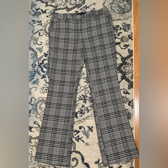 New York & Co Womens Size 10 Average Houndstooth Pattern Career Pants Boot Cut - Picture 1 of 14